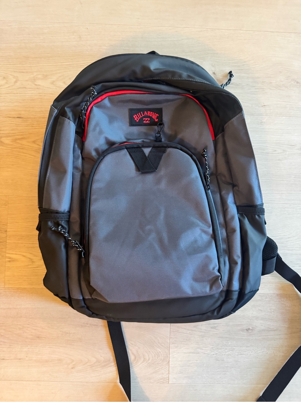 Billabong Gray and Black Backpack with Red Trim. Never used!